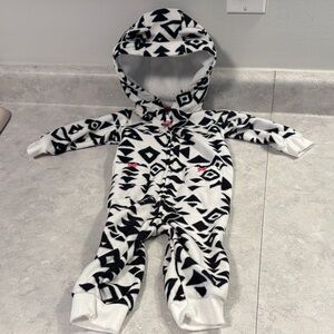 Carter's Black and White Geometric Kids Footie